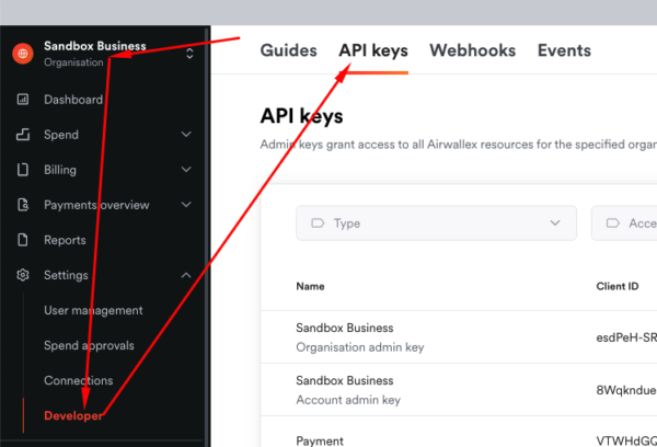 Hướng dẫn tạo API Airwallex & cấu hình với MeshCheckout – MeshCheckout